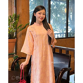 BỘ ÁO DÀI NỮ CÁCH TÂN TẰM – HỌA TIẾT ĐĨA