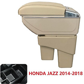 Hộp tỳ tay ô tô Honda Jazz tích hợp 7 cổng USB
