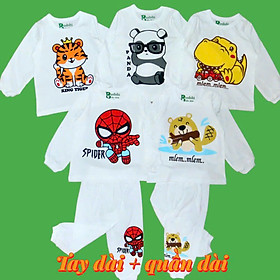 Sét 5 bộ đồ dài cho bé, đồ bé trai, đồ bé gái màu ngẫu nhiên từ 5kg-35kg