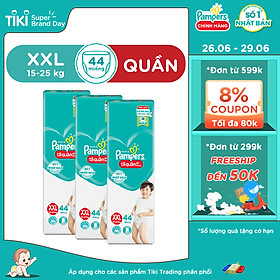 Combo 3 Tã Quần Pampers Giữ Dáng Mới Gói Đại M60/L54/XXL44/XL48