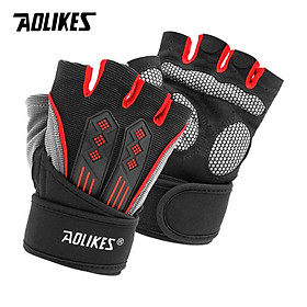 Hình ảnh Găng tay tập gym cao cấp AOLIKES A-115 Fitness gloves