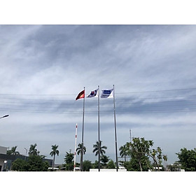 Cờ công ty 1x1,5m hàng 2 lớp in 3d