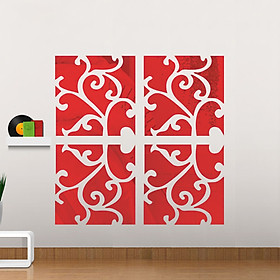 3D Decorative Pattern Mirror Surface Wall Sticker