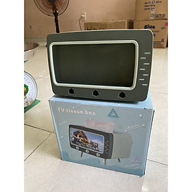 Mua Hộp Đựng Giấy Ăn Cao Cấp Hộp Giấy Ăn Có Khe Để Điện Thoại 2 in1 Hình tivi