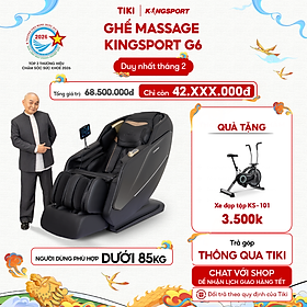 Ghế massage toàn thân cao cấp KINGSPORT G6 công nghệ massage Kingtech Touch Pro, công nghệ làm ấm Warmtech