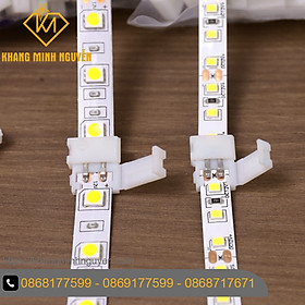 Đầu nối LED, kẹp nối LED dây 12v - nối thẳng, góc chữ L, ngã 3 chữ T, ngã 4 +, size 8mm (led 2835), size 10mm (led 5050)