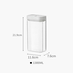 Mua Hộp Đựng Gia Vị  Hộp Bảo Quản Đồ Khô Trong Suốt - Hộp Đựng Ngũ Cốc Nắp Kín bằng nhựa Chống Ẩm Mốc Dành Cho Nhà Bếp