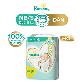 Tã Dán Pampers Nội Địa Nhật Bản NB70 S64 M52 L42