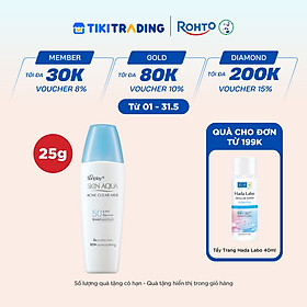 Kem chống nắng Skin Aqua cho da mụn, dạng sữa dùng hàng ngày Sunplay Skin Aqua Acne Clear Eco Việt Nam SPF 50, PA++++ 25g