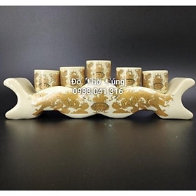 Mua Bộ Cúng nước Thờ bằng sứ mẫu khay ngai TM12165