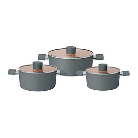 Bộ nồi chống dính Ceramic Elmich EL5240 Size 18,20,24cm