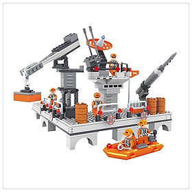 Đồ chơi lắp ráp Ausini - thành phố hiện đại - cảng tàu 25603 (308 mảnh ghép)