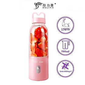 Mua Máy Xay Sinh Tố Hoa Quả Mini Cầm Tay Deliya 500ml - Hàng chính hãng - MEETJUICE