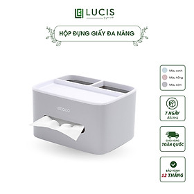 Mua Hộp Đựng Giấy Ăn Để Bàn Có Ngăn Để Đồ Đa Năng  Chất Liệu Nhựa PP Cao Cấp Lucis Decor