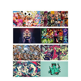 Poster 8 tấm A4 Jojo Bizarre Adventure Cuộc Phiêu Lưu Kì Bí anime tranh treo album ảnh in hình đẹp (MẪU GIAO NGẪU NHIÊN)