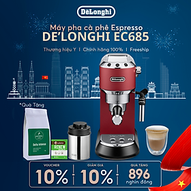 Mua  Hàng chính hãng  Máy pha cà phê espresso DeLonghi Dedica Style EC685 (BK/ M/ R)