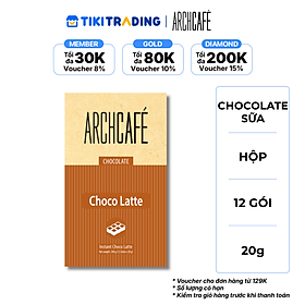 Chocolate Sữa Choco Cacao hoà tan Archcafé (Sô cô la) (hộp 12 gói x 20 g)