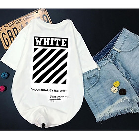Áo Thun Nữ-NAM in hình WHITE cực dễ thương , thích hợp cho các cặp đôi trẻ trung, năng động, cho các nhóm bạn đi đêm, đi phượt, bão, nhìn đã mắt, bao ngầu, bao chất