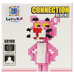 Đồ Chơi Lắp Ráp Mô Hình Nhân Vật Pink Panther - LinkGo 68108 (256 Mảnh Ghép)