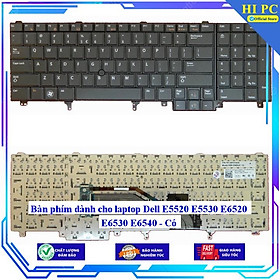 Bàn phím dành cho laptop Dell E5520 E5530 E6520 E6530 E6540 - Hàng Nhập Khẩu