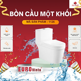 BỒN CẦU MỘT KHỐI EUROVINTO CAO CẤP MÃ BM1126