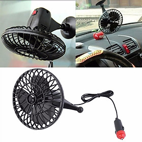 Portable Electric Fan W/ Adsorption Disc For Car Outlet,Rearview Mirror Site