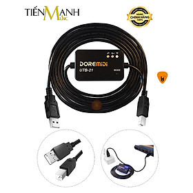Mua Cáp Midi Không Dây Đầu Cắm USB-B DOREMiDi UTB21 - Bluetooth 5.0 Tốc Độ Cao Cho Đàn Piano  Organ  Keyboard UTB-21 Hàng Chính Hãng - Kèm Móng Gẩy DreamMaker