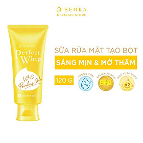 Sữa rửa mặt senka dưỡng sáng mờ thâm perfect whip vit c 100g