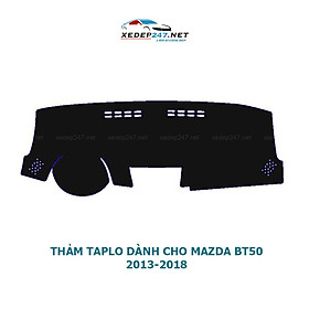 Thảm Taplo dành cho xe Mazda BT50 2013 đến 2021 chất liệu Nhung, da Carbon, da vân gỗ