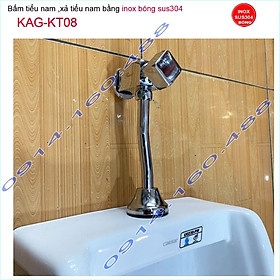 Van xả tiểu nam Inox 304 bóng KAG-KT08