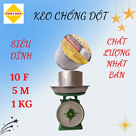 Băng keo chống dột bản 10cm, dài 5m, trọng lượng 1 Kg, keo dày, siêu dính, bám chắc trên mọi bề mặt vật liệu, hàng có sẵn giao ngay