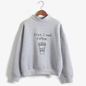 Áo sweater nữ có chữ coffee