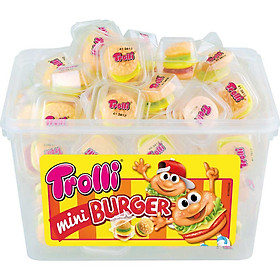 Hộp 60 viên Kẹo dẻo Trolli Mini Burger 600gr (10gr x 60 viên)