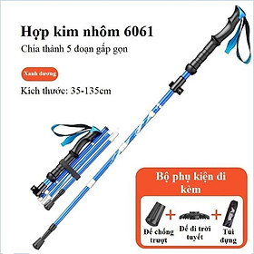 Gậy leo núi trekking BSWOLF DL015 dùng phượt, dã ngoại đa năng dành cho nam và nữ tiện lợi