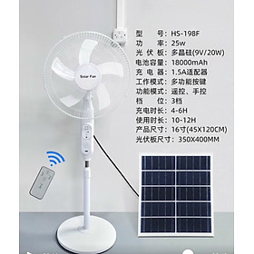 Mua (Tặng free đèn led) Quạt năng lượng mặt trời công suất lớn không mất tiền điện