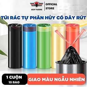 Túi đựng rác có quai rút tiện lợi, kích thước 45x50 cm