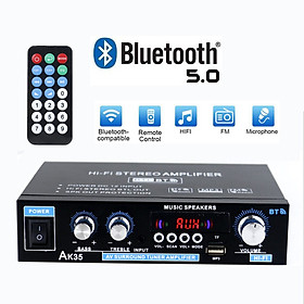 Bộ KhuếAK35   Thông số kỹch Đại Kỹ Thuật Số Gia Đình AK35 800W Công Suất Âm Thanh Bass 110-240V Cho Bộ Khuếch Đại Bluetooth Loa Siêu Trầm Âm Nhạc Hifi FM USB Âm Thanh Vòm 2 Kênh Bộ Khuếch Đại Kỹ Thuật Số HIFI Điều Khiển Từ Xa FM Âm Thanh Nổi