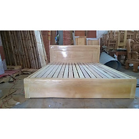 Giường ngủ gỗ kiểu hộp cao 30cm kích thước 1m6x2m và 1m8x2m