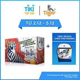 Thùng 24 Lon Tiger Crystal Lon Cao (330ml/Lon) - Bao Bì Xuân