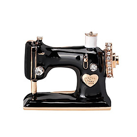 Novelty Brooch Sewing Machine Pin Collar Accessory Jewelry Gift for Women