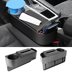 2Pcs Car Seat Gap Filler between Seat Side Pocket Travel Console Organizer Storage Box for Phones ID Card Coins Keys Gap Slit Filler