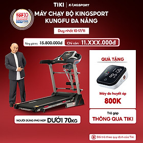 Máy chạy bộ KINGSPORT Kungfu đa năng, động cơ Kingtech hiệu suất 2.5 HP, khung sườn Kingtech Titan 2.0