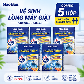 Combo 05 hộp vệ sinh lồng máy giặt Mao Bao 306g