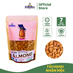 Hạt Hạnh Nhân Sấy Chín Mỹ 500g, hàng nhập khẩu 100 từ Mỹ - Loại 1 đã tách vỏ, rang sấy chín, không chất phụ gia, không chất bảo quản, thơm giòn, không hôi dầu, món ăn vặt tuyệt vời