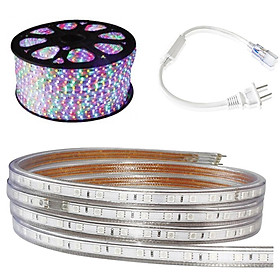 Mua Cuộn đèn led dây chớp 5050 dài 100m 4 màu xen kẽ