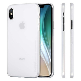 Ốp lưng Memumi siêu mỏng chống bám vân 0.3 mm cho iPhone X, Xs có gờ bảo vệ camera - Hàng nhập khẩu