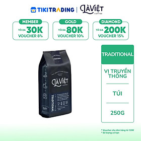 Cà Phê Bột Là Việt Traditional 100% Arabica 250G Vị Truyền Thống