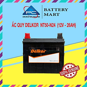 Ắc Quy Delkor NT50-N24 (12V - 26Ah)