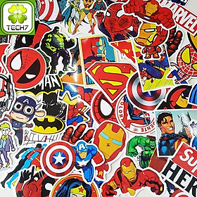 Sticker Siêu Anh Hùng Marvel set 30 ảnh