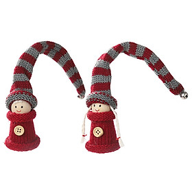 Christmas Santa Claus Plush Dolls Swedish Swedish Tomte Hanging Long Hat Gnome Plush Doll Christmas Decorations For Home